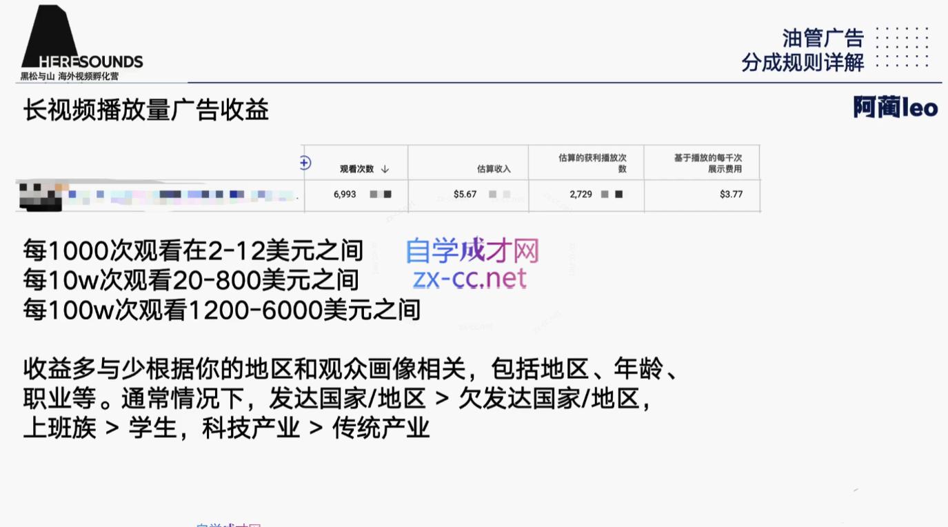 阿蔺Leo·跨境油管视频YouTube实训营(更新2025)-Zv头条