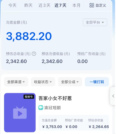 短剧搬砖新玩法，软件批量二创剪辑，7天赚了3800，赶紧做起来【附软件】-Zv头条