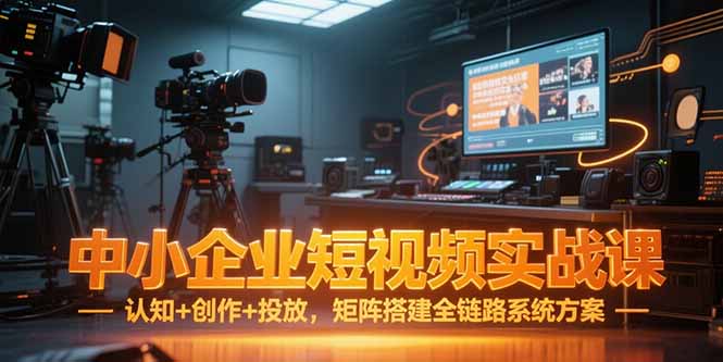 中小企业短视频实战课，认知+创作+投放，矩阵搭建全链路系统方案-Zv头条