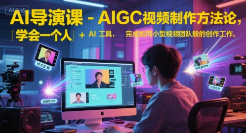 AI导演课-AIGC视频制作方法论，学会一个人+AI工具，完成如同小型视频团队般的创作工作，实现导演梦-Zv头条