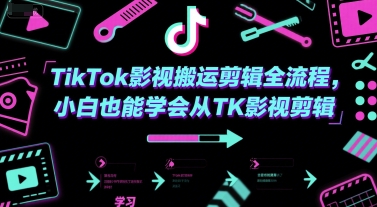 TikTok影视搬运剪辑全流程，小白也能学会从TK影视剪辑-Zv头条