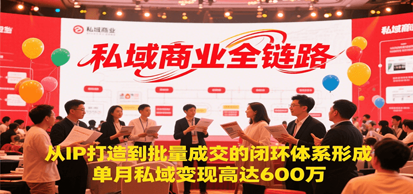 私域商业全链路，从IP打造到批量成交的闭环体系形成，单月私域变现600万-Zv头条