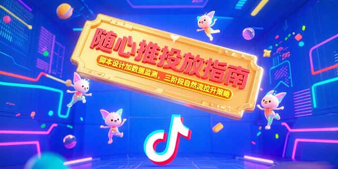随心推投放指南，脚本设计加数据监测，三阶段自然流拉升策略-Zv头条