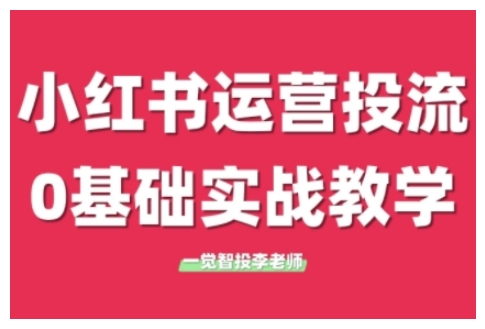 小红书运营投流，小红书广告投放从0到1的实战课，学完即可开始投放(更新)-Zv头条