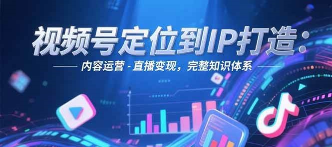 视频号定位到IP打造：账号搭建-内容运营-直播变现，完整知识体系-Zv头条