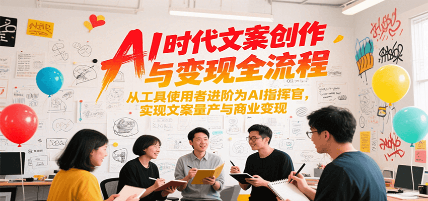 AI时代文案创作与变现全流程，从工具使用者进阶为AI指挥官，实现文案量产与商业变现-Zv头条